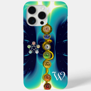 ROD OF ASCLEPIUS 7 CHAKRAS,YOGA ,SPIRITUAL ENERGY iPhone 15 PRO MAX CASE
