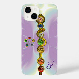 ROD OF ASCLEPIUS 7 CHAKRAS,YOGA ,SPIRITUAL ENERGY Case-Mate iPhone 14 CASE
