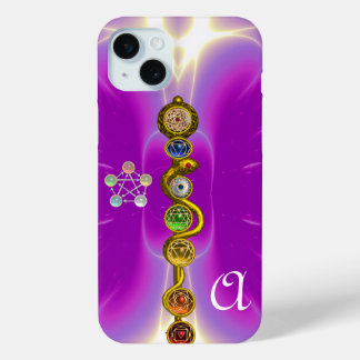 ROD OF ASCLEPIUS 7 CHAKRAS,YOGA ,SPIRITUAL ENERGY iPhone 15 MINI CASE