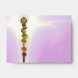 ROD OF ASCLEPIUS,7 CHAKRAS,YOGA ,SPIRITUAL ENERGY ENVELOPES