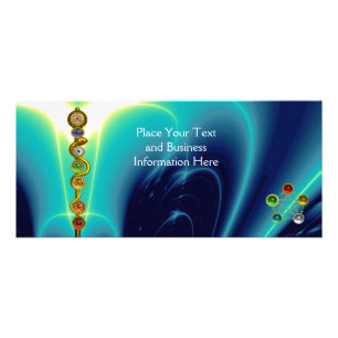 ROD OF ASCLEPIUS,7 CHAKRAS,YOGA ,SPIRITUAL ENERGY RACK CARD