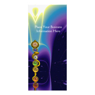 ROD OF ASCLEPIUS,7 CHAKRAS,YOGA ,SPIRITUAL ENERGY RACK CARD