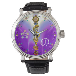 ROD OF ASCLEPIUS 7 CHAKRAS,YOGA ,SPIRITUAL ENERGY WATCH
