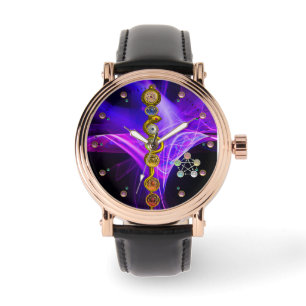 ROD OF ASCLEPIUS 7 CHAKRAS,YOGA ,SPIRITUAL ENERGY WATCH