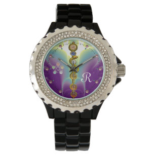 ROD OF ASCLEPIUS 7 CHAKRAS,YOGA ,SPIRITUAL ENERGY WATCH