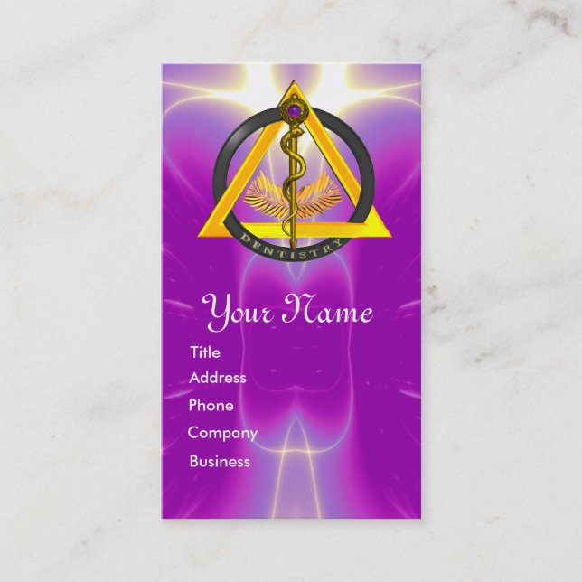 ROD OF ASCLEPIUS DENTIST DENTISTRY APPOINTMENT (Front)