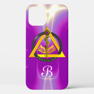 ROD OF ASCLEPIUS DENTIST DENTISTRY MONOGRAM iPhone 12 CASE
