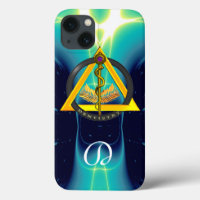 ROD OF ASCLEPIUS DENTIST DENTISTRY MONOGRAM