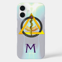 ROD OF ASCLEPIUS DENTIST DENTISTRY MONOGRAM
