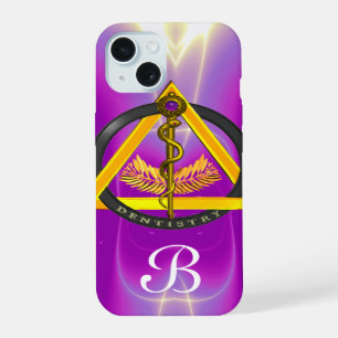 ROD OF ASCLEPIUS DENTIST DENTISTRY MONOGRAM iPhone 15 CASE