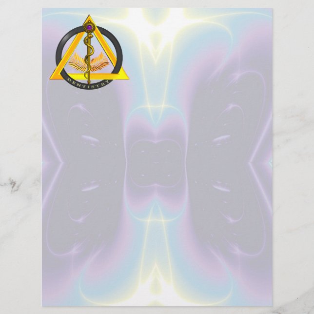 ROD OF ASCLEPIUS DENTIST DENTISTRY SYMBOL (Front)