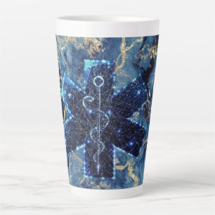 Rod of Asclepius Latte Mug