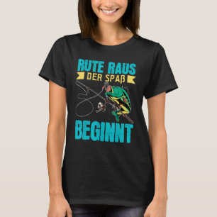 Rod Out The Fun Begins Fishing Bait Fishing T-Shirt