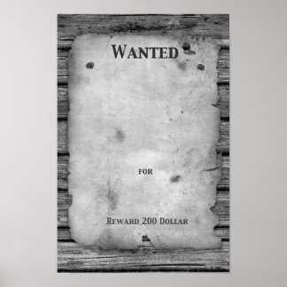 "Rod Series" Make your own "Wanted Poster" Poster