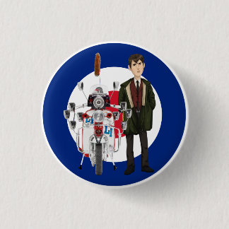 Rod the Mod & Scooter 3 Cm Round Badge