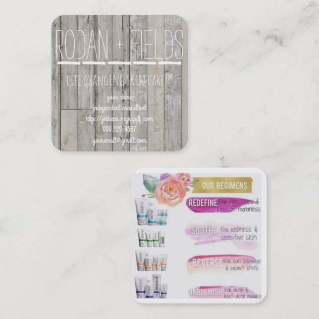 Rodan and Fields Business Card (Front/Back)