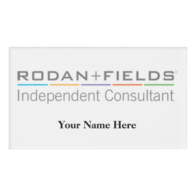 Rodan and Fields name badge (Front)