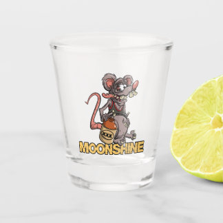 Roddy Rat Fink Style Moonshine Graphic #1 Shot Glass