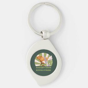 Rodent Bros Never Stress Capybara Key Ring