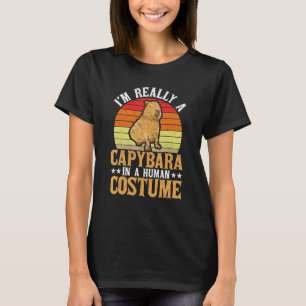 Rodent Capybara Human Costume Cute Capybara T-Shirt