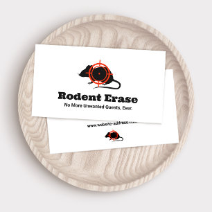 Rodent Control Mouse Exterminator  Business Card