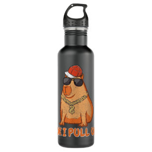 Rodent OK I PULL UP Cute Capybara  710 Ml Water Bottle