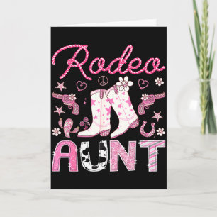 Rodeo Aunt Nk Cowgirl Western Coquette Birthday Gi Card