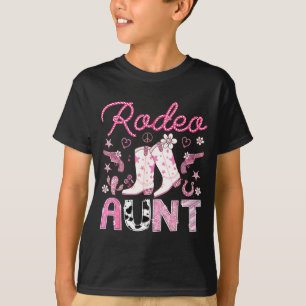 Rodeo Aunt Nk Cowgirl Western Coquette Birthday Gi T-Shirt