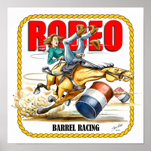 Rodeo Barrel Racer Poster (Front)