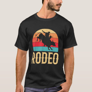 Rodeo Bull Riding Country Cowboy Western Vintage R T-Shirt