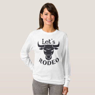 Rodeo Bull Sassy Cowgirl Country Western Horse T-Shirt