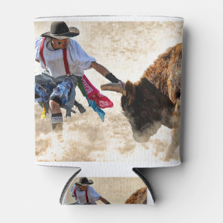 Rodeo Bullfighter Can Cooler