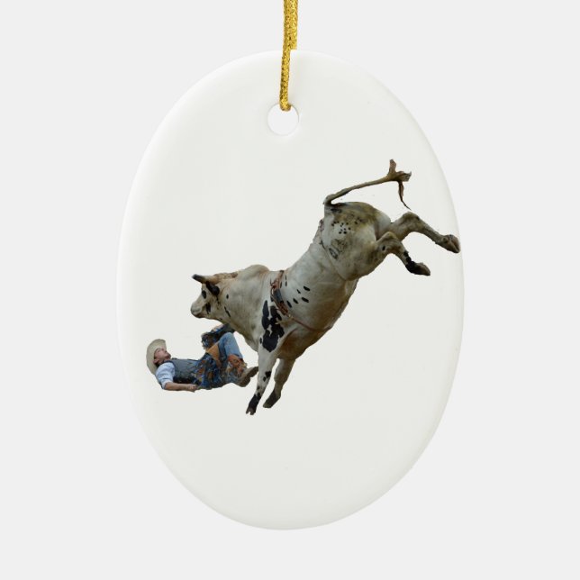 Rodeo Ceramic Tree Decoration (Front)