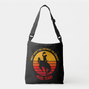 Rodeo champion texas vintage style Crossbody Bags