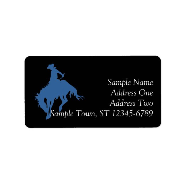 Rodeo Cowboy Address Label (Front)
