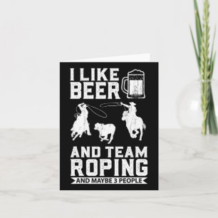 Rodeo Cowboy Barrel Racing Team Roping Horseback R Card