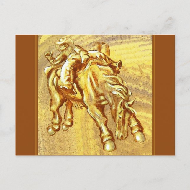 Rodeo Cowboy by Mark Edward Westerfield Postcard (Front)