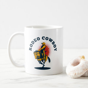 rodeo cowboy coffee mug