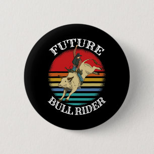 Rodeo Cowboy Cowgirl Barrel Racing Roping Horsebac 6 Cm Round Badge