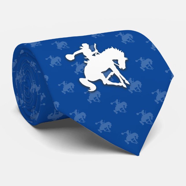 Rodeo Cowboy | Deep Blue Tie (Rolled)