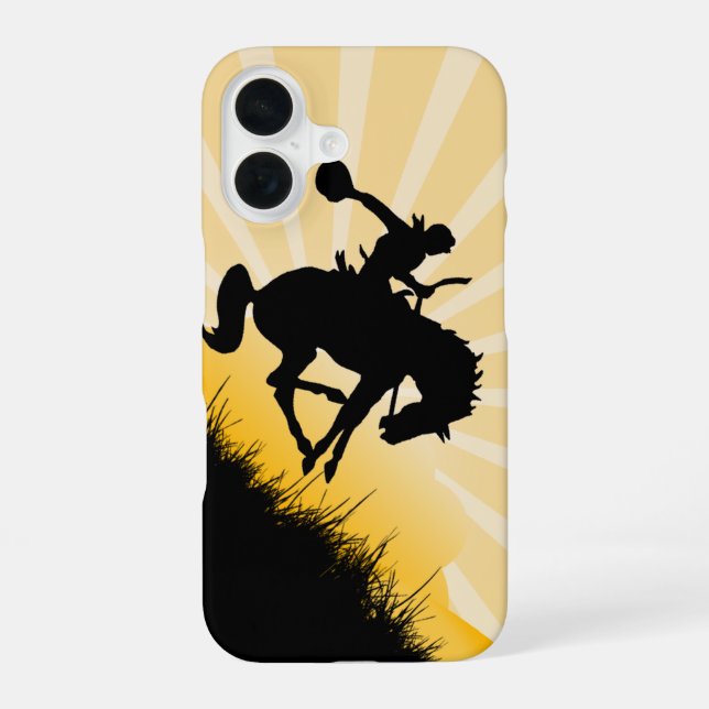 Rodeo Cowboy iPhone Case (Back)