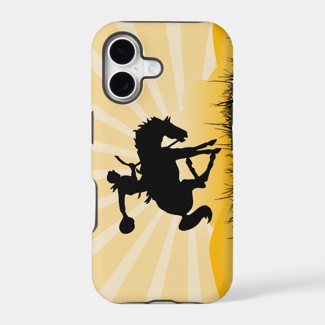 Rodeo Cowboy iPhone Case (Back)