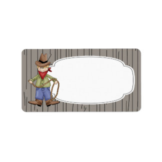 Rodeo Cowboy Label