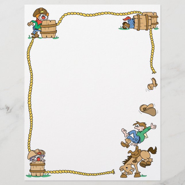 Rodeo Cowboy Letterhead (Front)