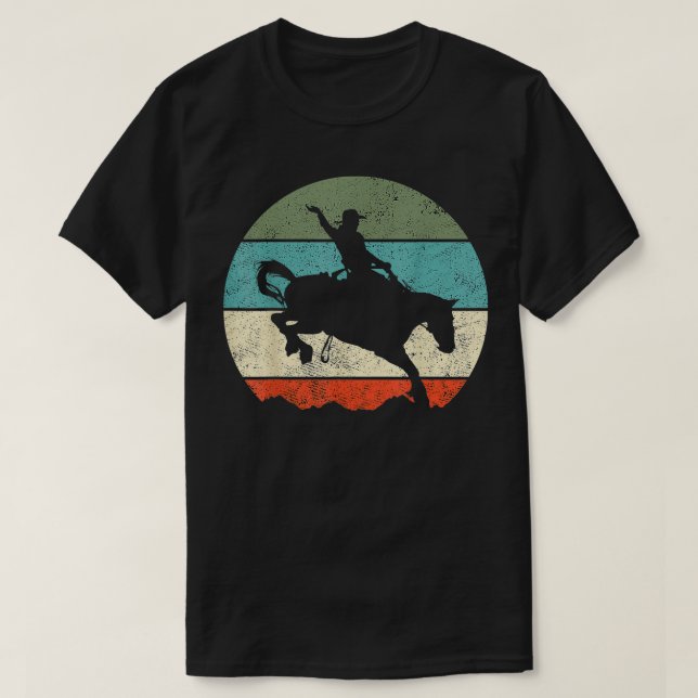 Rodeo Cowboy Western  T-Shirt (Design Front)