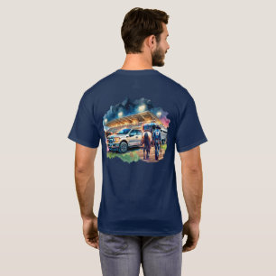 Rodeo Cowboy With Horse Truck And Trailer T-Shirt