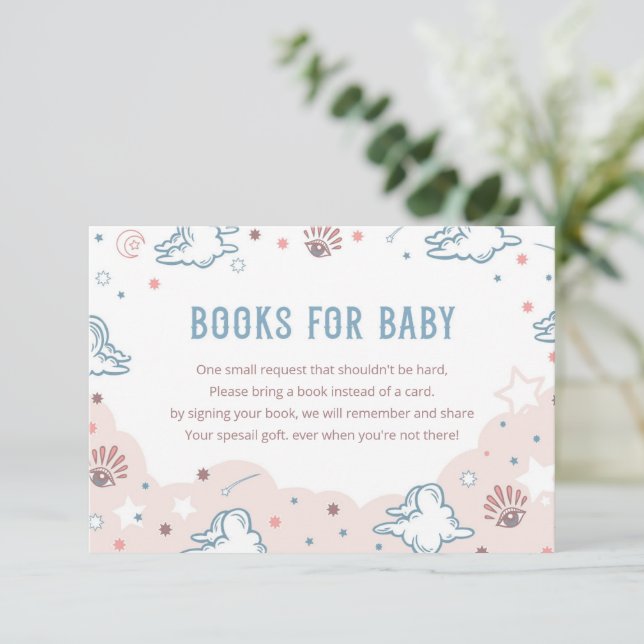 Rodeo Cowgirl Baby Shower Books For Baby Card (Standing Front)