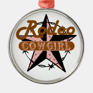 Rodeo Cowgirl Christmas Ornament