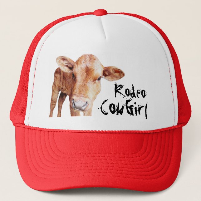 Rodeo Cowgirl or Cowboy Trucker Hat (Front)