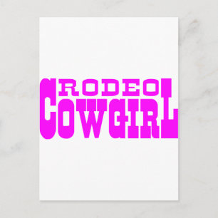 RODEO COWGIRL POSTCARD